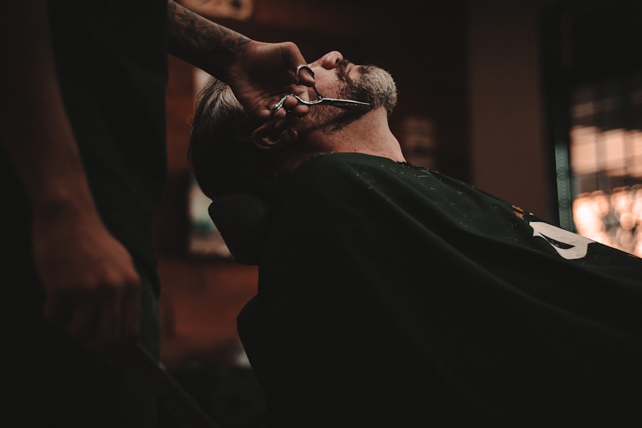 Placeholder — barber at work